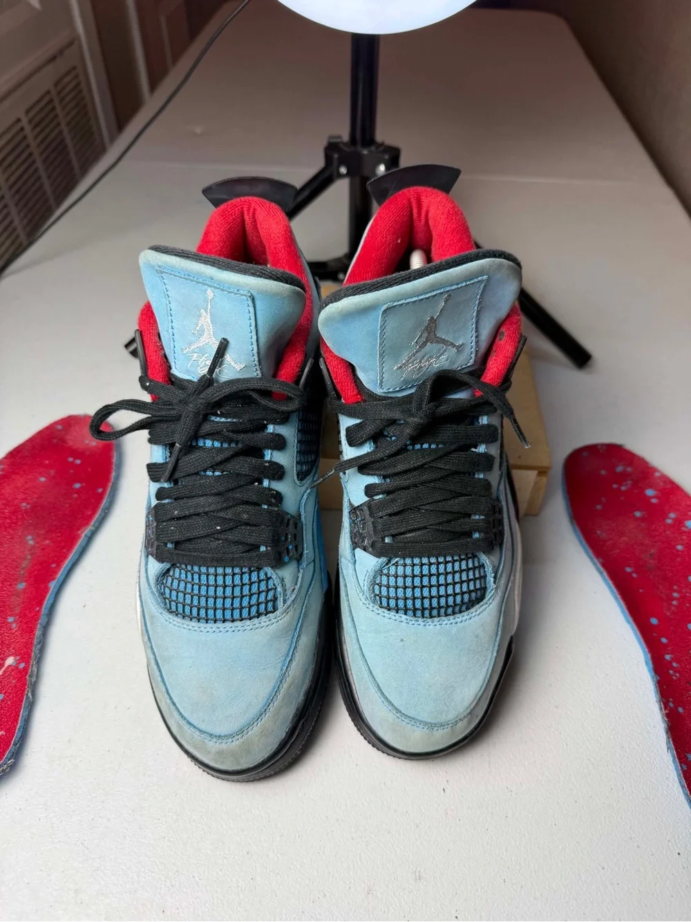 Jordan 4 Retro x Travis Scott Mid Cactus Jack Sz 9 COA CHECKCHECK Authentic BEAT